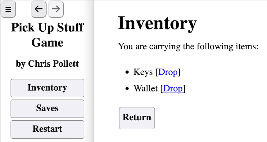 What the Inventory Looks like